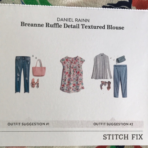 Breanne Ruffle Detail Textured Blouse - PXS - Picture 6 of 6